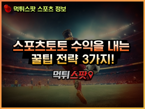 스포츠토토 수익을 위한 적중 공략 및 배당